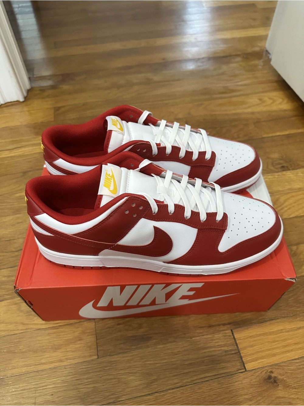 *Slightly Used* Nike Dunk Low Men Res White (DD1391-602) Size 13
